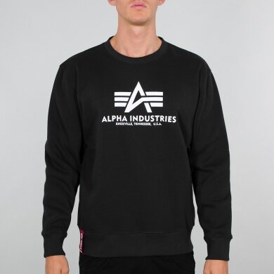 Alpha Industries Pullover Basic (Cotton) Sweater black Men