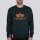 Alpha Industries Pullover Basic (Cotton) Sweater petrol/orange Men