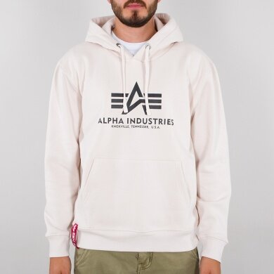 Alpha Industries Hoodie Basic jet stream white/black Men