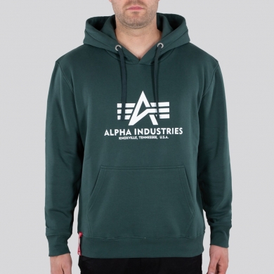 Alpha Industries Hoodie Basic Navy Green Men