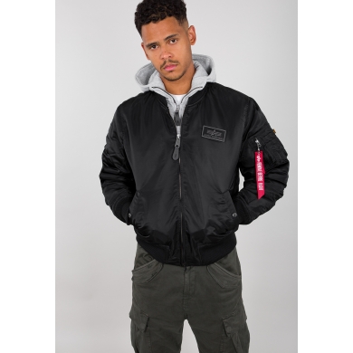 Alpha Industries Flight Jacket MA-1 D-Tec black/grey Men