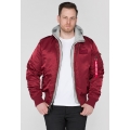 Alpha Industries Pilot Jacket MA-1 D-Tec burgundy Men