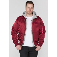 Alpha Industries Pilot Jacket MA-1 D-Tec burgundy Men