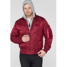 Alpha Industries Pilot Jacket MA-1 D-Tec burgundy Men