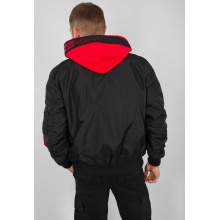 Alpha Industries Flight Jacket MA-1 TT Custom with Hood Black Men