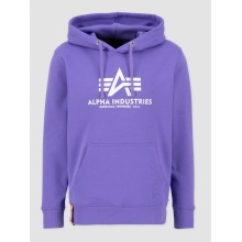 Alpha Industries Hoodie Basic Logo electric violet Men