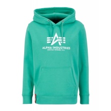 Alpha Industries Hoodie Basic Logo atomic green Men