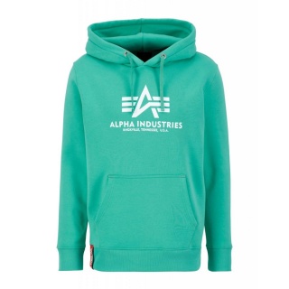 Alpha Industries Hoodie Basic Logo atomic green Men