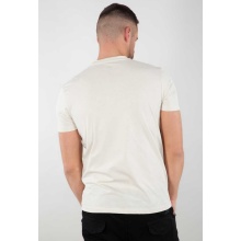 Alpha Industries Tshirt Basic (Cotton) jet stream white/black Men