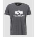 Alpha Industries Tshirt Basic (Cotton) charcoal/white Men