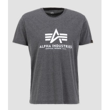 Alpha Industries Tshirt Basic (Cotton) charcoal/white Men