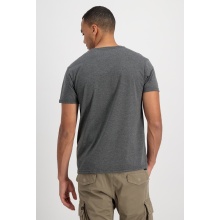 Alpha Industries Tshirt Basic (Cotton) charcoal/white Men