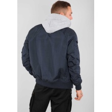 Alpha Industries Flight Jacket MA-1 TT with Hood Navy Men