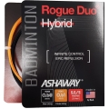 Ashaway Rogue Duo Hybrid Badminton String 0.68/0.61 black/orange set