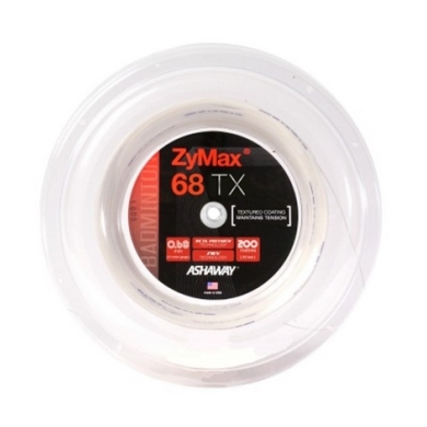 Ashaway Badminton String Zymax 68 TX White 200m Roll