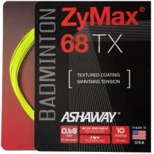 Ashaway Badminton String Zymax 68 TX Yellow 10m Set