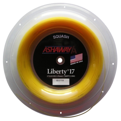 Ashaway Squash String Liberty 17 gold 110m Roll