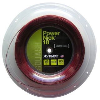 Ashaway Squash String Powernick 18 red 110m Roll