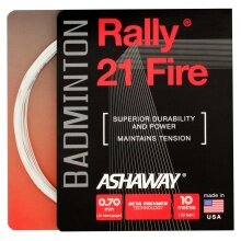 Ashaway Badminton String Rally 21 Fire White 10m Set