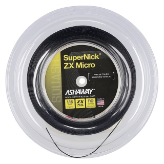 Ashaway Squash String Super Nick ZX Micro 1.15 black 110m reel