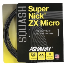 Stringing with Squash String Ashaway Super Nick ZX Micro 1.15 black