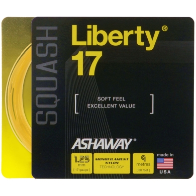 Ashaway Squash String Liberty 17 1.25mm gold 9m Set