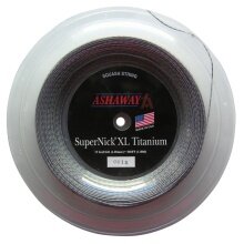 Ashaway Squash String Super Nick XL Titanium 1.25 grey 110m roll