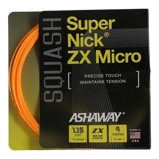 Ashaway Squash String Super Nick ZX Micro orange 9m Set