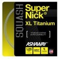 Ashaway Squash String Super Nick XL Titanium 1.25 grey 9m Set