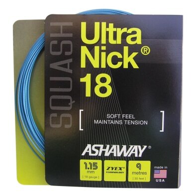 Ashaway Squash String UltraNick 18 blue 9m Set