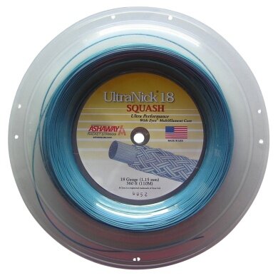 Ashaway Squash String UltraNick 18 blue 110m roll