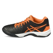 Asics Tennis Shoes Gel Resolution 7 Allcourt Black/Orange Kids