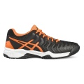 Asics Tennis Shoes Gel Resolution 7 Allcourt Black/Orange Kids