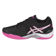 Asics Tennis Shoes Gel Resolution 7 Clay/Sand Court Black/Pink Women