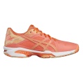 Asics Tennis Shoes Gel Solution Speed 3 LE Allcourt Coral Red Women