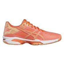 Asics Tennis Shoes Gel Solution Speed 3 LE Allcourt Coral Red Women