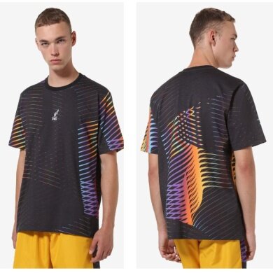 Australian Tennis T-shirt Jersey Chaos (Cotton) black/multicolour Men's