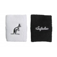 Australian Sweatband Jumbo Wrist white/navy blue - 2 pieces