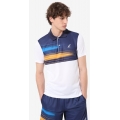 Australian Tennis Polo Ace Stampata Brush Line White Men's