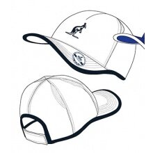 Australian Tennis Cap Microfiber white Men - 1 piece