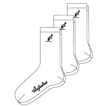 Australian Tennis Socks Classic Logo White - 3 Pairs