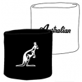 Australian Sweatband Standard Wrist black/white - 2 pieces