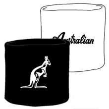 Australian Sweatband Standard Wrist black/white - 2 pieces