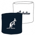 Australian Sweatband Standard Wrist navy blue/white - 2 pieces