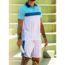 Australian Tennis Polo Ace Stripes #20 white/light blue Men