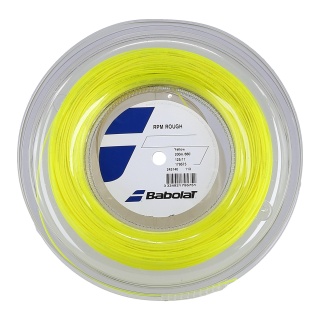 Babolat Tennis String RPM Rough (Durability+Spin) yellow 200m roll