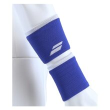 Babolat Jumbo Logo Sweatband Wristband blue/white - 2 pieces