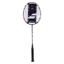 Babolat Badminton racket X Act 83g/head heavy/flexible dark blue/pink - strung -