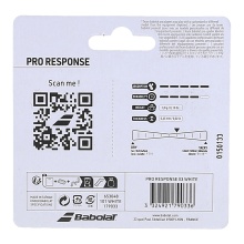 Babolat Overgrip Pro Response (high moisture absorption) 0.45mm white pack of 3