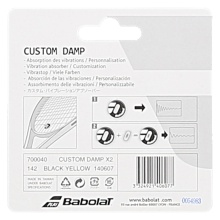 Babolat Vibration Dampener Custom Damp yellow/black 2-pack